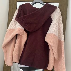 American Eagle Zip-Up Sherpa Hoodie